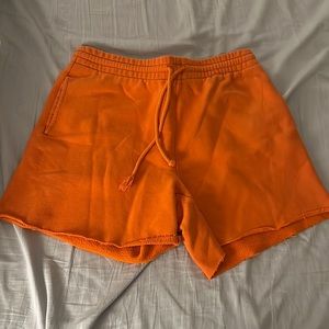 Orange TNA sweat shorts